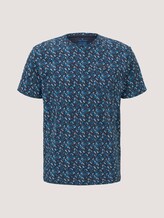 gemustertes T-Shirt mit Bio-Baumwolle - Männer - navy base blue shades design gemustertes T-Shirt mit Bio-Baumwolle - Männer - navy base blue shades design - 7 - TOM TAILOR