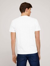 gemustertes T-Shirt mit Bio-Baumwolle - Männer - white base blue element design gemustertes T-Shirt mit Bio-Baumwolle - Männer - white base blue element design - 2 - TOM TAILOR