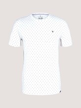 gemustertes T-Shirt mit Bio-Baumwolle - Männer - white base blue element design gemustertes T-Shirt mit Bio-Baumwolle - Männer - white base blue element design - 7 - TOM TAILOR