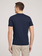 gemustertes T-Shirt mit Bio-Baumwolle - Männer - navy base white element design gemustertes T-Shirt mit Bio-Baumwolle - Männer - navy base white element design - 2 - TOM TAILOR