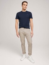 gemustertes T-Shirt mit Bio-Baumwolle - Männer - navy base white element design gemustertes T-Shirt mit Bio-Baumwolle - Männer - navy base white element design - 3 - TOM TAILOR