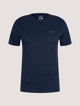 gemustertes T-Shirt mit Bio-Baumwolle - Männer - navy base white element design gemustertes T-Shirt mit Bio-Baumwolle - Männer - navy base white element design - 7 - TOM TAILOR