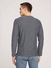 gestreiftes Langarmshirt - Männer - Dark Blue gestreiftes Langarmshirt - Männer - Dark Blue - 2 - TOM TAILOR
