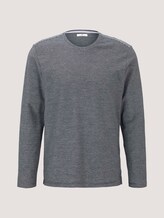 gestreiftes Langarmshirt - Männer - Dark Blue gestreiftes Langarmshirt - Männer - Dark Blue - 7 - TOM TAILOR