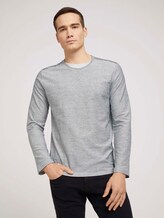 gestreiftes Langarmshirt - Männer - Off White gestreiftes Langarmshirt - Männer - Off White - 1 - TOM TAILOR