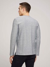 gestreiftes Langarmshirt - Männer - Off White gestreiftes Langarmshirt - Männer - Off White - 2 - TOM TAILOR