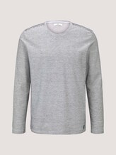 gestreiftes Langarmshirt - Männer - Off White gestreiftes Langarmshirt - Männer - Off White - 7 - TOM TAILOR