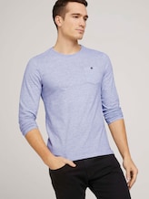 Langarmshirt mit Bio-Baumwolle - Männer - Light Stone Grey Melange Langarmshirt mit Bio-Baumwolle - Männer - Light Stone Grey Melange - 5 - TOM TAILOR