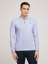 Poloshirt mit Bio-Baumwolle - Männer - Light Stone Grey Melange Poloshirt mit Bio-Baumwolle - Männer - Light Stone Grey Melange - 1 - TOM TAILOR