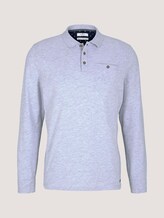 Poloshirt mit Bio-Baumwolle - Männer - Light Stone Grey Melange Poloshirt mit Bio-Baumwolle - Männer - Light Stone Grey Melange - 7 - TOM TAILOR