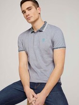 Poloshirt mit Logoprint - Männer - Off White Poloshirt mit Logoprint - Männer - Off White - 5 - TOM TAILOR