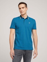 Poloshirt mit Logoprint - Männer - bright ibiza blue Poloshirt mit Logoprint - Männer - bright ibiza blue - 1 - TOM TAILOR