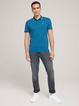 Poloshirt mit Logoprint - Männer - bright ibiza blue Poloshirt mit Logoprint - Männer - bright ibiza blue - 3 - TOM TAILOR
