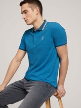 Poloshirt mit Logoprint - Männer - bright ibiza blue Poloshirt mit Logoprint - Männer - bright ibiza blue - 5 - TOM TAILOR