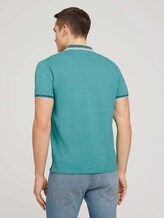 Poloshirt mit Logoprint - Männer - dusty aqua Poloshirt mit Logoprint - Männer - dusty aqua - 1 - TOM TAILOR