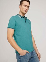 Poloshirt mit Logoprint - Männer - dusty aqua Poloshirt mit Logoprint - Männer - dusty aqua - 5 - TOM TAILOR