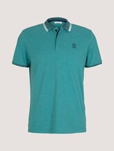 Poloshirt mit Logoprint - Männer - dusty aqua Poloshirt mit Logoprint - Männer - dusty aqua - 7 - TOM TAILOR