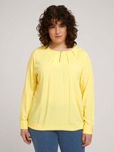 Bluse mit Faltendetails - Frauen - mellow yellow Bluse mit Faltendetails - Frauen - mellow yellow - 1 - My True Me