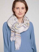gestreifter Schal - Frauen - creme blue yellow stripe gestreifter Schal - Frauen - creme blue yellow stripe - 5 - TOM TAILOR Denim
