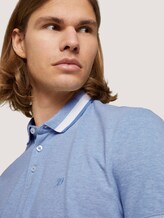 fein gemustertes Poloshirt - Männer - foggy blue melange fein gemustertes Poloshirt - Männer - foggy blue melange - 9 - TOM TAILOR Denim