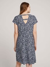 Mini-Kleid mit LENZING™ ECOVERO™ und Rückendetail - Frauen - blue flower print Mini-Kleid mit LENZING™ ECOVERO™ und Rückendetail - Frauen - blue flower print - 2 - TOM TAILOR Denim