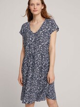 Mini-Kleid mit LENZING™ ECOVERO™ und Rückendetail - Frauen - blue flower print Mini-Kleid mit LENZING™ ECOVERO™ und Rückendetail - Frauen - blue flower print - 5 - TOM TAILOR Denim