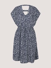 Mini-Kleid mit LENZING™ ECOVERO™ und Rückendetail - Frauen - blue flower print Mini-Kleid mit LENZING™ ECOVERO™ und Rückendetail - Frauen - blue flower print - 7 - TOM TAILOR Denim