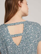 Mini-Kleid mit Rückendetail - Frauen - mineral blue flower print Mini-Kleid mit Rückendetail - Frauen - mineral blue flower print - 10 - TOM TAILOR Denim