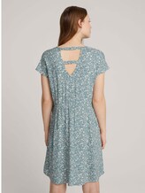 Mini-Kleid mit Rückendetail - Frauen - mineral blue flower print Mini-Kleid mit Rückendetail - Frauen - mineral blue flower print - 2 - TOM TAILOR Denim