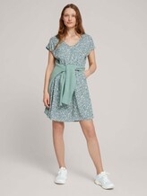 Mini-Kleid mit Rückendetail - Frauen - mineral blue flower print Mini-Kleid mit Rückendetail - Frauen - mineral blue flower print - 3 - TOM TAILOR Denim