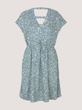 Mini-Kleid mit Rückendetail - Frauen - mineral blue flower print Mini-Kleid mit Rückendetail - Frauen - mineral blue flower print - 7 - TOM TAILOR Denim