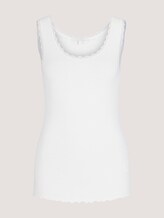 geripptes Top - Frauen - Gardenia White geripptes Top - Frauen - Gardenia White - 7 - TOM TAILOR Denim