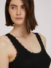 geripptes Top - Frauen - deep black geripptes Top - Frauen - deep black - 9 - TOM TAILOR Denim