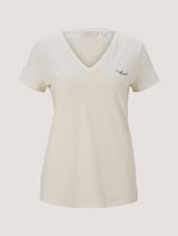 T-Shirt mit Bio-Baumwolle - Frauen - Gardenia White T-Shirt mit Bio-Baumwolle - Frauen - Gardenia White - 7 - TOM TAILOR Denim