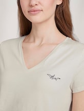 T-Shirt mit Bio-Baumwolle - Frauen - Gardenia White T-Shirt mit Bio-Baumwolle - Frauen - Gardenia White - 9 - TOM TAILOR Denim