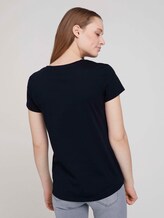 T-Shirt mit Bio-Baumwolle - Frauen - Sky Captain Blue T-Shirt mit Bio-Baumwolle - Frauen - Sky Captain Blue - 2 - TOM TAILOR Denim