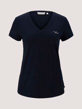 T-Shirt mit Bio-Baumwolle - Frauen - Sky Captain Blue T-Shirt mit Bio-Baumwolle - Frauen - Sky Captain Blue - 7 - TOM TAILOR Denim