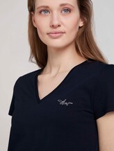 T-Shirt mit Bio-Baumwolle - Frauen - Sky Captain Blue T-Shirt mit Bio-Baumwolle - Frauen - Sky Captain Blue - 9 - TOM TAILOR Denim
