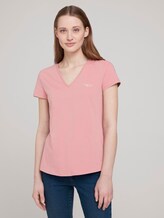 T-Shirt mit Bio-Baumwolle - Frauen - cozy rose T-Shirt mit Bio-Baumwolle - Frauen - cozy rose - 1 - TOM TAILOR Denim