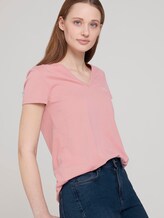 T-Shirt mit Bio-Baumwolle - Frauen - cozy rose T-Shirt mit Bio-Baumwolle - Frauen - cozy rose - 5 - TOM TAILOR Denim