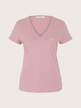 T-Shirt mit Bio-Baumwolle - Frauen - cozy rose T-Shirt mit Bio-Baumwolle - Frauen - cozy rose - 7 - TOM TAILOR Denim