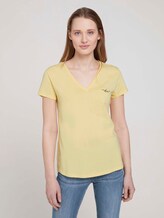 T-Shirt mit Bio-Baumwolle - Frauen - soft yellow T-Shirt mit Bio-Baumwolle - Frauen - soft yellow - 1 - TOM TAILOR Denim