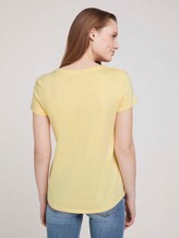 T-Shirt mit Bio-Baumwolle - Frauen - soft yellow T-Shirt mit Bio-Baumwolle - Frauen - soft yellow - 2 - TOM TAILOR Denim