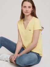 T-Shirt mit Bio-Baumwolle - Frauen - soft yellow T-Shirt mit Bio-Baumwolle - Frauen - soft yellow - 5 - TOM TAILOR Denim