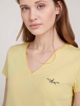 T-Shirt mit Bio-Baumwolle - Frauen - soft yellow T-Shirt mit Bio-Baumwolle - Frauen - soft yellow - 9 - TOM TAILOR Denim