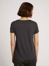 T-Shirt aus Bio-Baumwolle - Frauen - Shale Grey Melange T-Shirt aus Bio-Baumwolle - Frauen - Shale Grey Melange - 2 - TOM TAILOR Denim