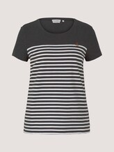 T-Shirt aus Bio-Baumwolle - Frauen - Shale Grey Melange T-Shirt aus Bio-Baumwolle - Frauen - Shale Grey Melange - 7 - TOM TAILOR Denim
