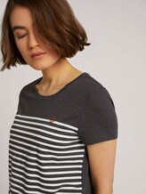 T-Shirt aus Bio-Baumwolle - Frauen - Shale Grey Melange T-Shirt aus Bio-Baumwolle - Frauen - Shale Grey Melange - 9 - TOM TAILOR Denim