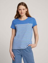T-Shirt aus Bio-Baumwolle - Frauen - mid blue T-Shirt aus Bio-Baumwolle - Frauen - mid blue - 1 - TOM TAILOR Denim