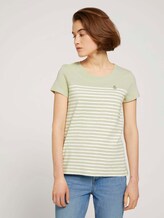 T-Shirt aus Bio-Baumwolle - Frauen - light dusty green T-Shirt aus Bio-Baumwolle - Frauen - light dusty green - 1 - TOM TAILOR Denim